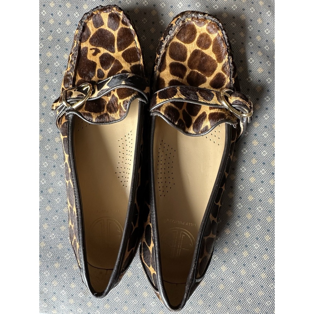 Lilly Pulitzer Animal Print Slip On Loafers size 9